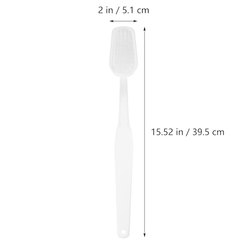 Image of POPETPOP Giant Toothbrush Oversized Novelty Toys: Super Toothbrush Pet Grooming Brush - Wonderful Comedy Item for Costume Take Picture Comedy Party Favors (White)