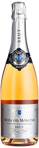 François Montand Rosé Sekt - Traditionelle Methode - Blanc de Blancs Brut Trocken Rosé Wein - Frankreich (1 x 0.75L) Cover