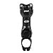 MTB Stem 25.4 90mm 110mm 0-60 Degree Adjustable Bike Stem Mountain Bike Stem Short Handlebar Stem for Most Bicycle, Road Bike, MTB, BMX, Cycling (Aluminum Alloy, Lightweight, Black) (25.4*110mm)