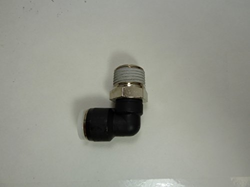 Mindman PL1/2-N4UT Pisco Fitting, Straight, 1/4 Tube Diameter, 1/8 Thread Size NPT