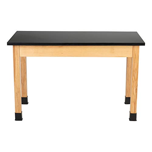 Learniture (24" W X 48" L Science Lab Table W/Chemical Resistant Top, Black #TOP6