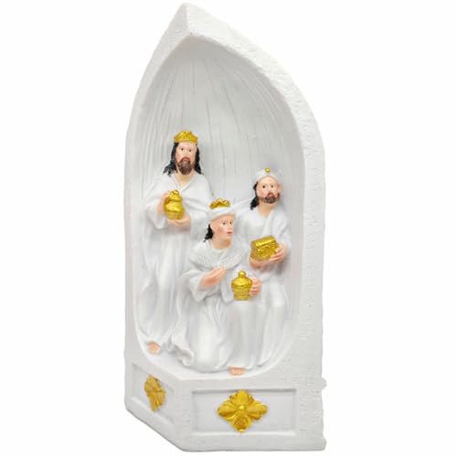 Figurines de crèche de Noël en résine incassable décorative - 2