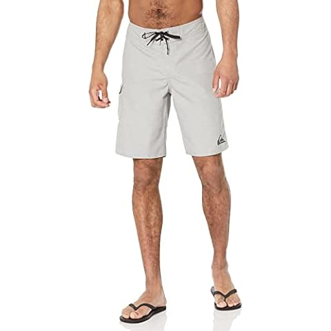 Quiksilver Men's Standard Everyday 21 Board Short Swim Trunk Bathing Suit, Athletic Heather, 34 Cover
