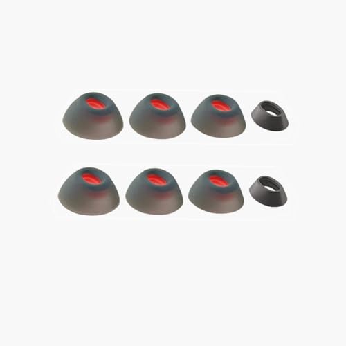 Generic Earbud Covers for JBL Tune Flex Silicone Earcups for Tune Flex Ear Caps Eartips Noise Cancelling Ear Plug Ear Buds Bluetooth Headset Accessories (Black)