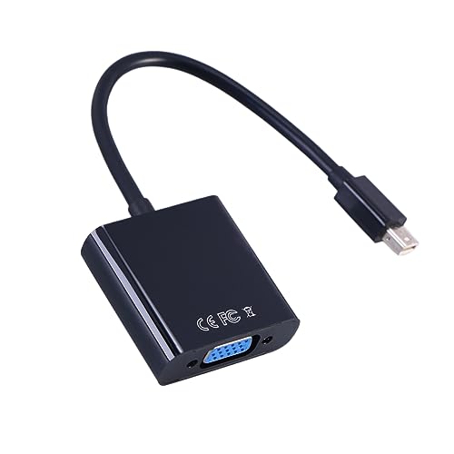 HOMSFOU Adattatore Mini Displayport a Vga 1080p Per Monitor e Proiettori, Convertitore Vga Ad Alte Prestazioni Senza Alimentazione Esterna, Supporto Multi-display Per Uso Professionale e Domestico