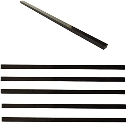 GEOONA 15 Pcs Marble Tile Edge Trim,12 Inch Marble Pencil Liner Both Side Polished for Bathroom, Backsplash, Kitchen, Tile Shower (15 - Black)
