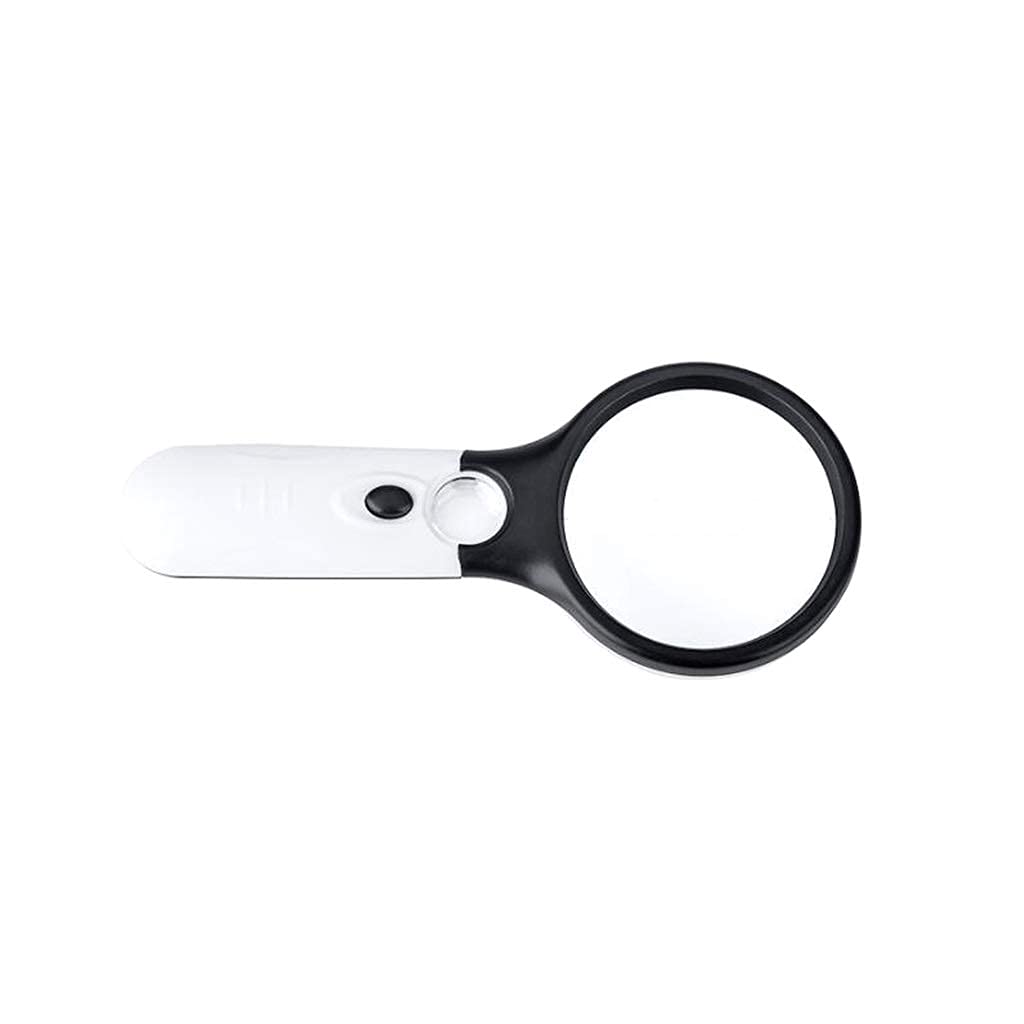 Loupe à LED haute puissance 20X avec lentille en verre de 90 mm pour lire les journaux et magazines