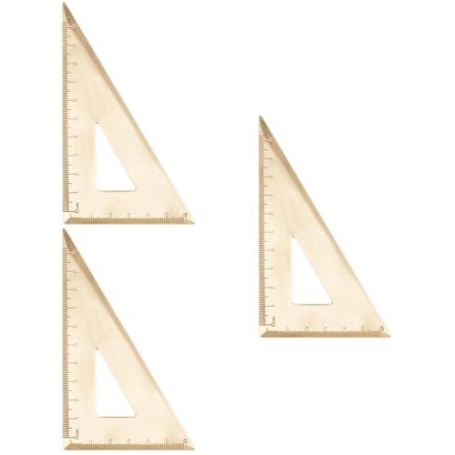 Regla triangular inoxidable Gadpiparty juego de dibujo para geometría y diseño