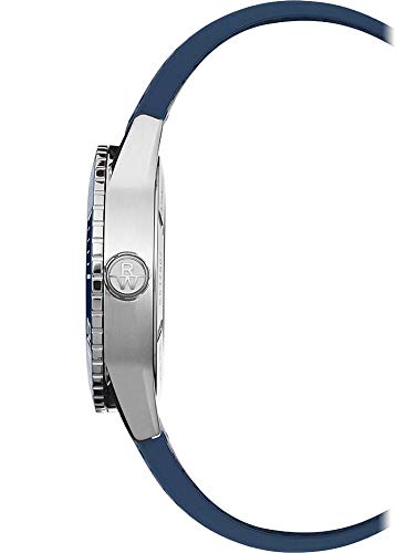Raymond Weil Freelancer Diver Men's Automatic Watch, Analog Display, Blue Dial with Indexes, Blue Genuine Rubber Strap, 42 mm (Model: 2760-SR3-50001)3