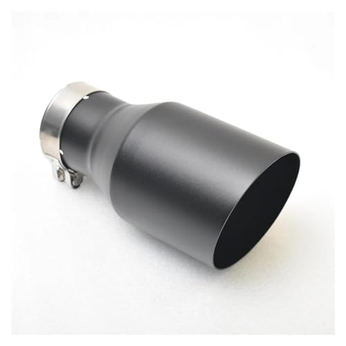 Tuyau d'échappement en acier inoxydable noir 60mm 89mm de haute finition