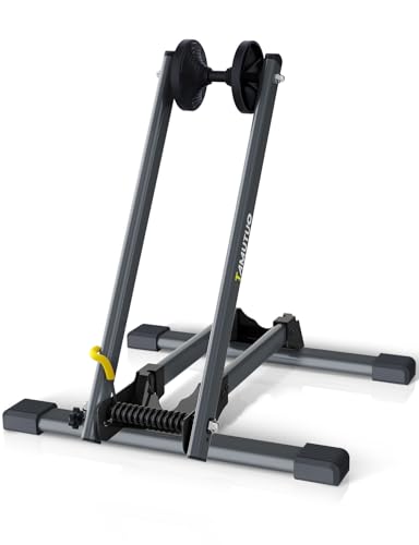 Tamutuo Bike Stand Floor for 16' - 29' Tires, Folding Garage Bike Rack for MTB &...