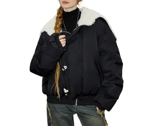 Women’S Cloud Puff Down Coat White Duck Down Filled Voluminous