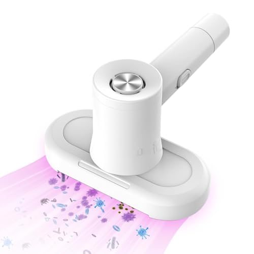 Yaasier Aspirateur Matelas, Aspirateur Anti-acariens pour Matelas avec lumière UV, Aspirateur à Main avec Filtre Hepa, Elimine 99,99% de Tous Les acariens pour Lits,...
