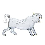 BESPORTBLE Glas Weinflasche in Tigerform 500 ml Kreative Ginseng Flasche aus Transparentem Glas Geeignet für Brandy Whisky Portwein und Rum Dekorative Spirituosenkaraffe für Zuhause und