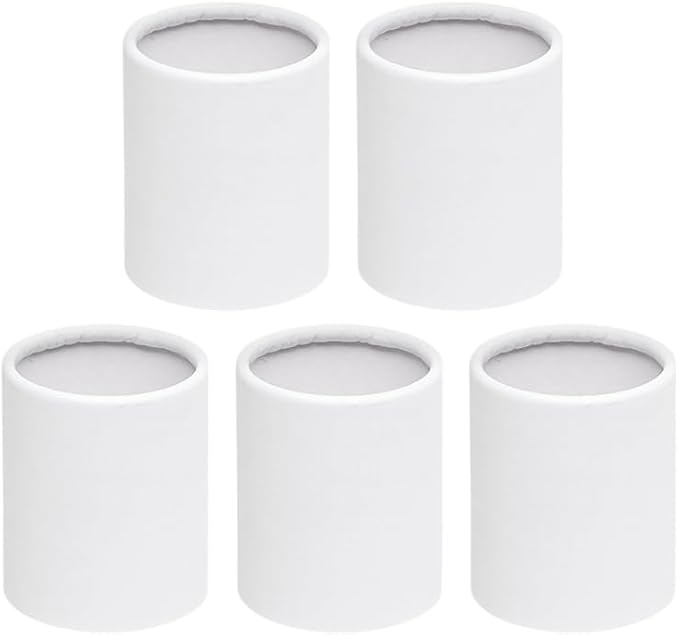 5-Pack Floral Bouquet Buckets Mini Round Flower Boxes for Arrangements Cardboard Packaging Containers for Gifts Outdoor Picnics Travel Ventilated Design 3.14 X 2.36 X 2.36 in
