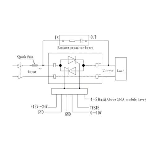 Módulo de regulación de voltaje tiristor DXTY-JL electrónico de potencia 40A 3