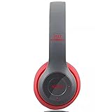 ✅ Lange Lebensdauer Bluetooth-Kopfhörer 4.1, kabellos, 3,5 mm, P47, kompatibel mit Android iOS (rot)