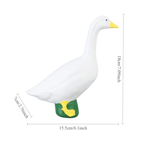 Figura de ganso de 7 pulgadas para decoración miniatura 2