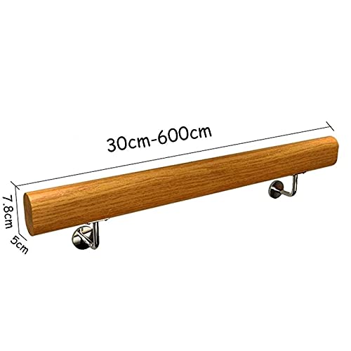 Rambarde en bois robuste de 2,13 m avec support métallique durable - 3