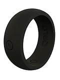 Qalo Men's Black Classic Outdoors Silicone Ring Size 09