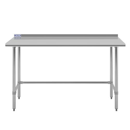 Hally 60-Inch Stainless Steel Prep Table