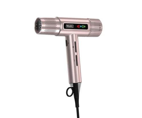 Wahl Vanquish - Secador de Pelo Profesional - Secado Rápido - Secador con Boquillas Magnéticas y Difusor - Oro Rosa