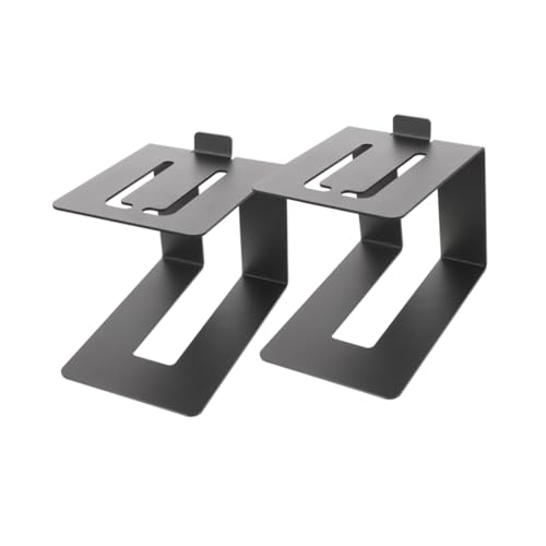 モダンな外観の2pcsスピーカースタンド、デスクトップブックシェルフスピーカーアンプスタンドデザイン