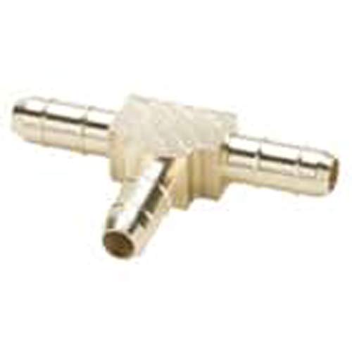 Parker 224-6-6-5/32-pk5 Union Tee, Barbed, Brass, 0.250" x 0.096" Size (Pack of 5)