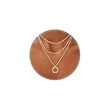 Picuzzy Layered 14K Gold Plated Choker Necklaces for Women, Stackable Stacked...