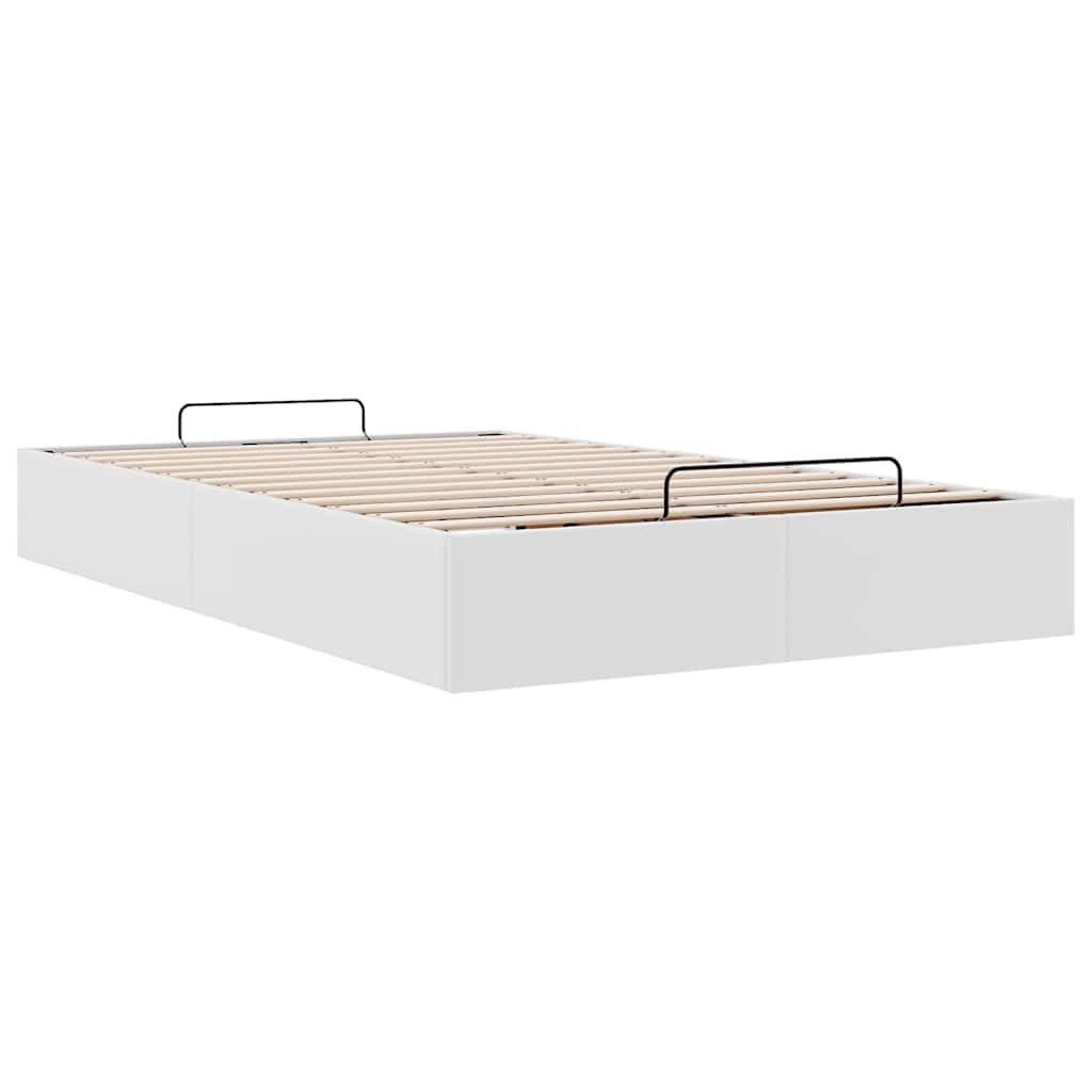 Cama tapizada 120x200 cm Cama Canape 120x200 cm Cama con canapé abatible hidráulico Cama Juvenil-Blanco-120 x 200 cm