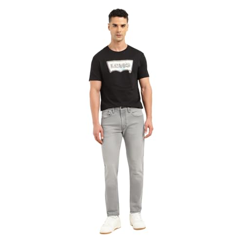 Image of Levi's Men's 512 Mid Rise Fitted Jeans Grey