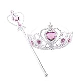Sraeriot Dress Up Krone, Mädchen Stirnband, kleine Mädchen Prinzessin Kostüm Zubehör, Haarschmuck für Cosplay Partys Rosa, Mode Headwear