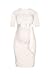 Produktbild Herzmutter Umstands-Spitzen-Kleid - Elegantes-knielanges-Schwangerschafts-Kleid - für Festliche Anlässe-Hochzeit-Feier - Mit Spitze - Creme-Weiß-Champagner-Blau-Rot-Rosé - 6200 (S, Creme)