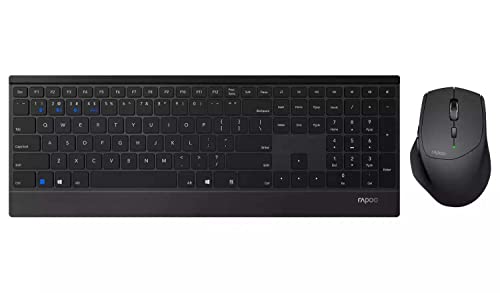 Rapoo 9500M inalámbrico multi-modo: optimiza tu escritorio con este combo ultra delgado negro