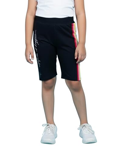 Image of KiddoPanti Girls Knee Length Cycling Shorts Pack of 2