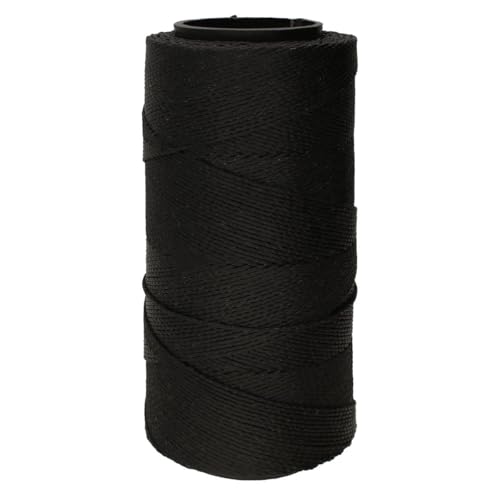 The Beadsmith Knot It Waxed Polyester Cord – Black Color – 0.7mm Diameter – Light Wax, 144 Meters (472 Feet) Per Spool – Make Jewelry, Macrame, Friendship Bracelets and DIY Crafts