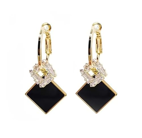 Black Gold Earrings For Women Gold Lightweight Statement Dangle Earrings For Women Trendy