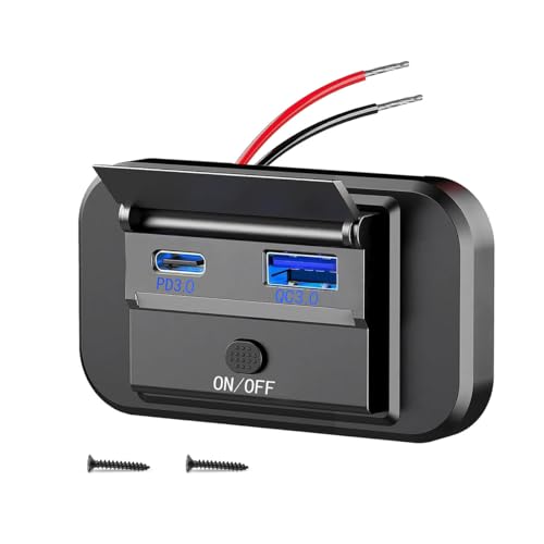 車用 12V/24V USB+PD 充電器 車用充電器ソケット 充電スプリッターコンセント電源アダプター バイ