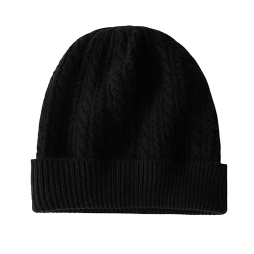 Chapeau tricoté isolant contre le froid avec protection des oreilles en laine