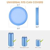 Aieve Silicone Soda Can Lids, 8 Packs Reusable Can Covers for Carbonated Beverage, BPA-Free Stopper or Protector for Soda Juice Coke Beer, Fits Standard Mini Slim Cans