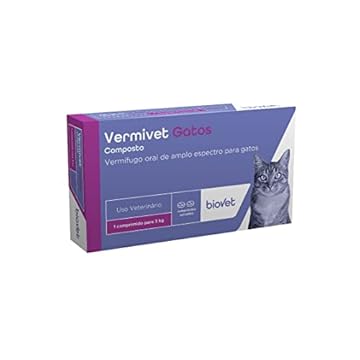 Biovet VERMIVET GATOS 300 MG 04 COMP, Multicolor
