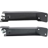 Front Driver & Passenger Side Set of 2 Bumper Cover Support Bracket Mount Pair Replacement for 2004-2008 Ford F150 Pickup Truck 2006-2008 Lincoln Mark LT Black Textured Plastic FO1043132 FO1042132