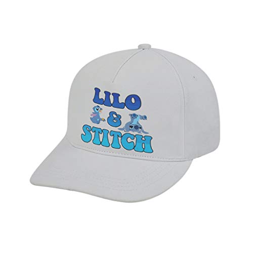 TokenToken Lilo and Stitch Grey Baseball Cap Hat Youth Adult Unconstructed Adjustable Dad Hat White one Size