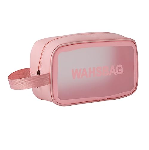 wolpin Pvc Makeup Pouch Pu Toiletry Bag For Women Pu Large Cosmet...