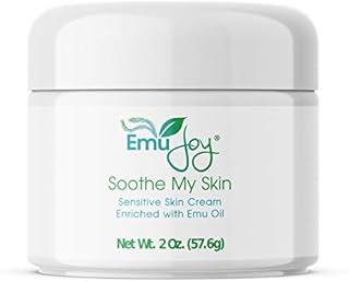 Soothe My Skin Cream for Sensitive Skin - Eczema Cream Psoriasis Atopic Dermatitis Lichen Sclerosus. Emu Oil Cream with Only Natural Ingredients