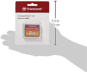 Transcend CF133 CompactFlash Memory Card 2GB, Up to 30MB/s, DSLRs Camera Card, MLC NAND Flash, ECC, Support Ultra DMA transfer mode 4 - TS2GCF133