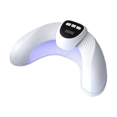 Kustimantu Lámpara LED para uñas, lámpara LED de manicura portátil, secador portátil forma en U con temporizador para manicura rápida viaje spa camping