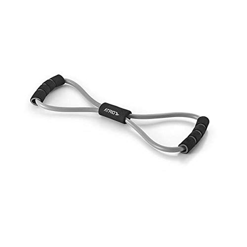 Extensor Toning Tube Fitness em Formato de 8 Fitness Cinza/Preto Atrio - ES222