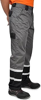 BWOLF Char Pantalon De Travail Homme Avec Bandes Réfléchissantes - 5 Poches Multifonctions