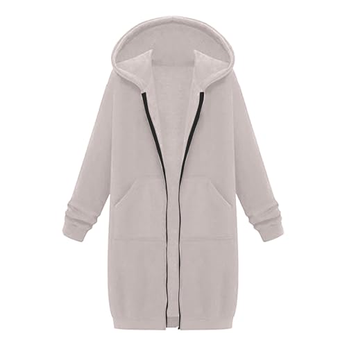 Womens Zip up Hoodies for Women Trendy Long Sleeve Long Tunic Sweatshirts Fall Casual Fleece Jackets Coat with Pocket2